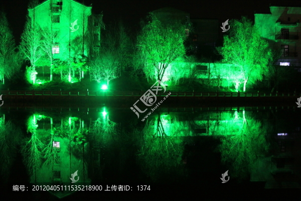 古鎮(zhèn)三河夜景