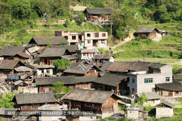 貴州鎮(zhèn)遠(yuǎn)縣,山區(qū)村莊