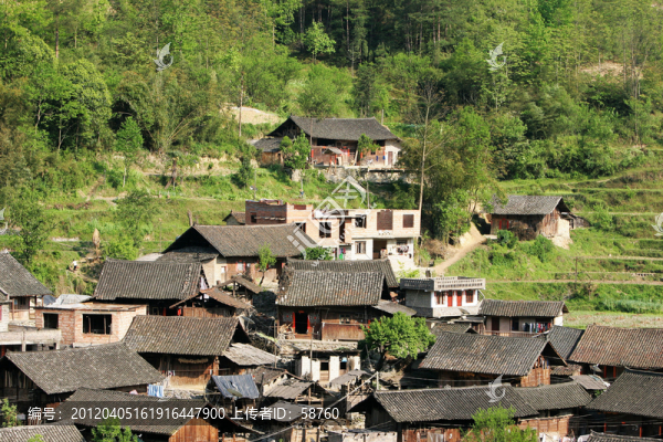 貴州黔東南州,山區(qū)村莊