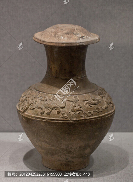 褐綠釉陶壺