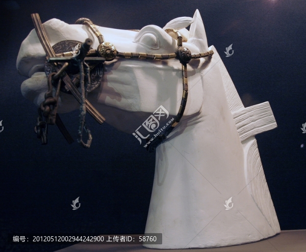 西安秦始皇陵,出土文物馬頭