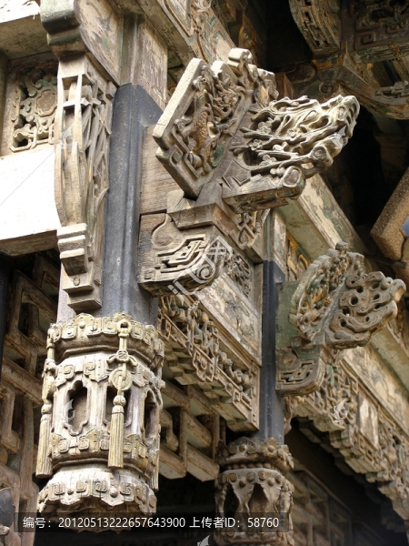 喬家大院,板繪工藝