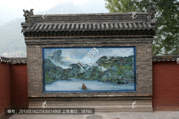 五臺山,塔院寺照壁