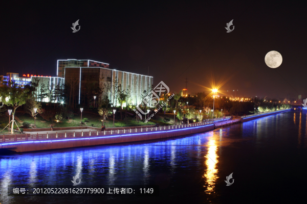 小清河夜色月色