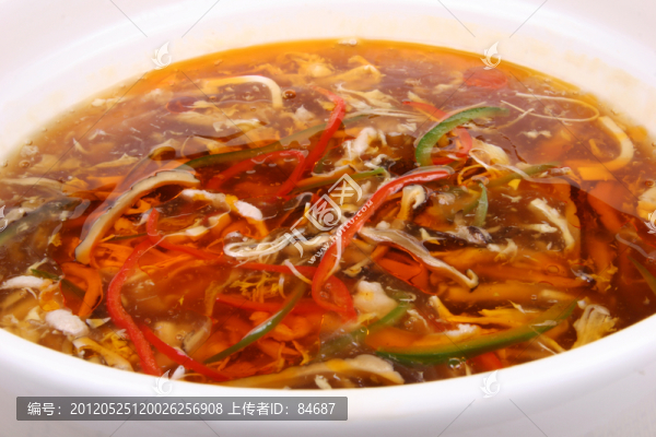 酸辣肚絲湯