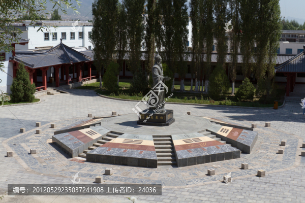 新疆八卦城,八卦公園周文王雕塑廣場