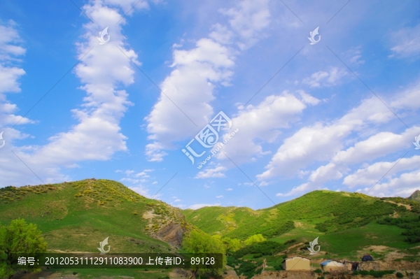 白楊溝的天空