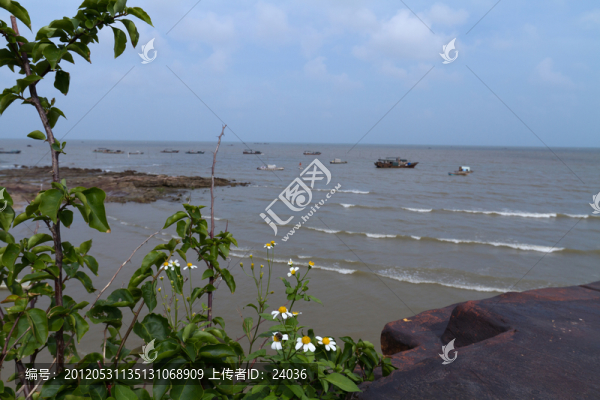 防城港簕山古漁村的海