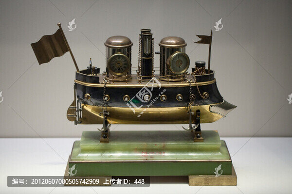 銅鍍金輪船模型表