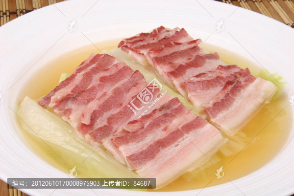 上湯咸肉蒸白菜