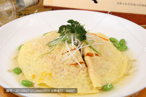 蛋餃黃花菜