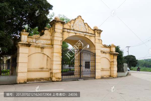 廣西龍州,法國領(lǐng)事館舊址,大門
