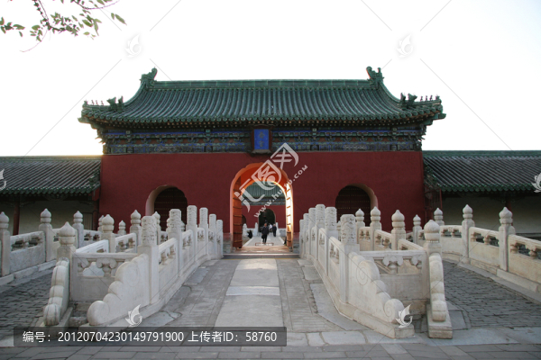 北京,天壇齋宮正門(mén)