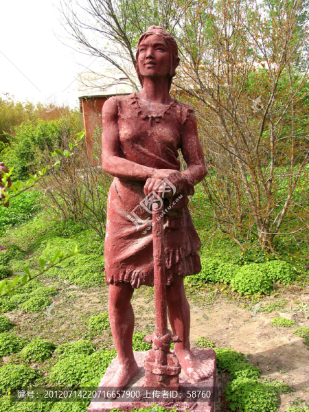 鄭州,大河村遺址古居模擬村