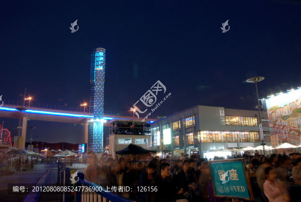 上海世博會(huì)場(chǎng)館之夜色