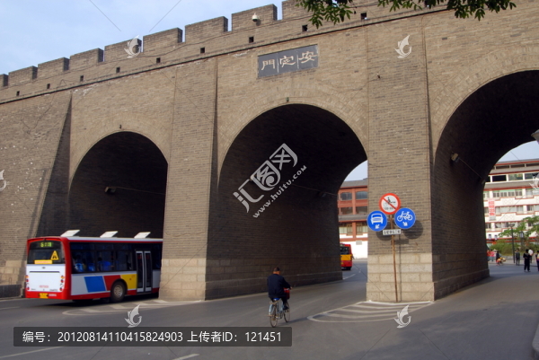 中國(guó),西安,城墻,建筑,城門