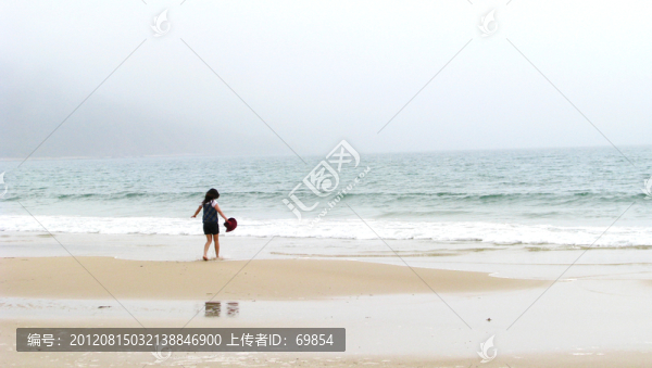 海灘上的游客