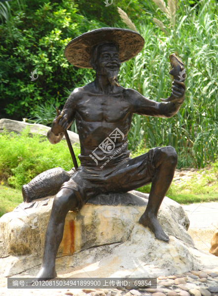 漁翁雕塑