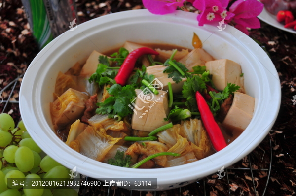 中國菜,白菜燉豆腐