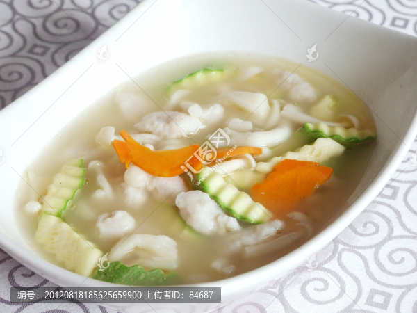 節(jié)瓜魚滑浸玉子菇