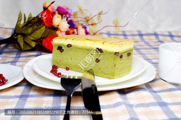 抹茶紅豆糕點(diǎn)