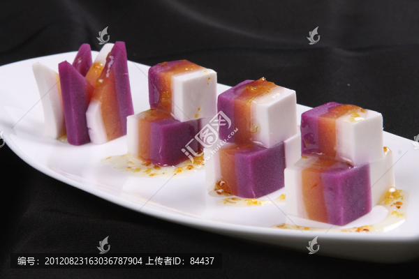 桂花紫薯山藥泥