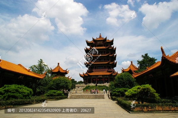 武漢黃鶴樓景區(qū)風光