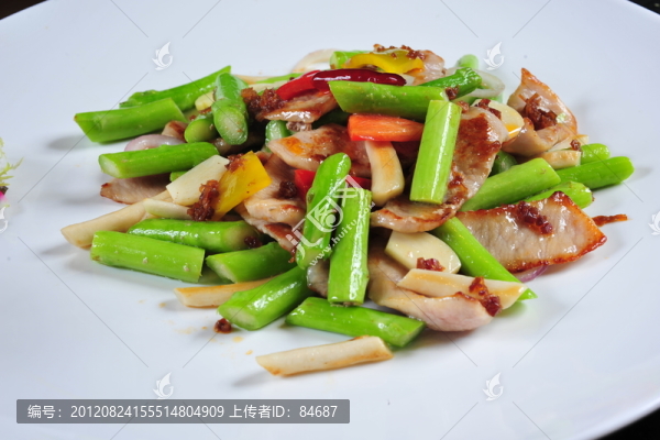 黑豚肉爆蘆筍