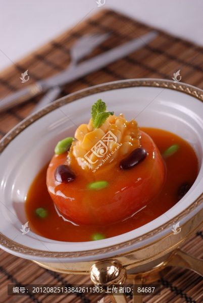 番茄腰豆?fàn)F鮮鮑