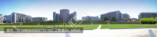 安徽大學(xué)新區(qū)廣場全景圖