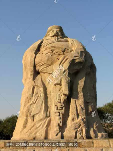 元大都城垣遺址公園,忽必烈像