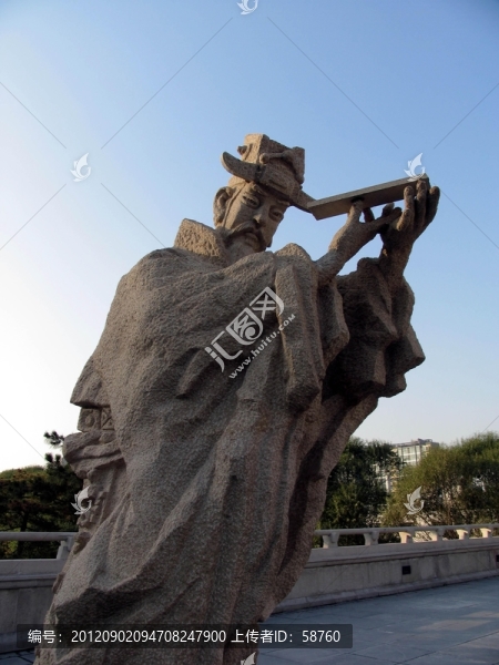 北京元大都城垣遺址公園,古典人物雕像