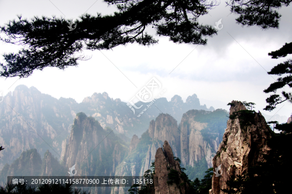 遠眺黃山