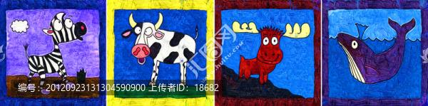 裝飾畫,無(wú)框畫,油畫,動(dòng)物