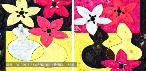 裝飾畫(huà),無(wú)框畫(huà),油畫(huà),花卉