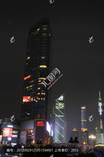 廣州夜景,粵海天河城大廈,天河城