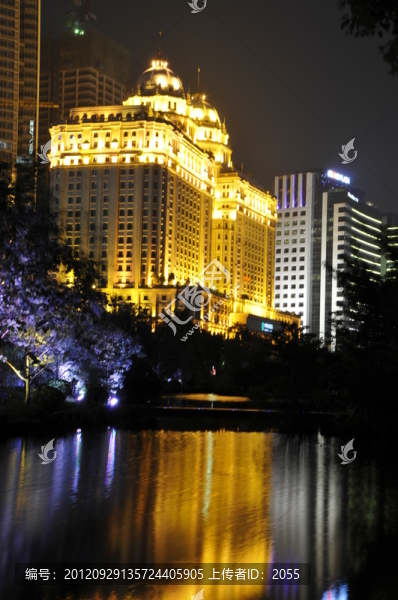 廣州夜景,珠江投資大廈