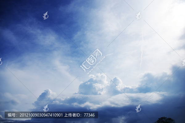 藍天白云