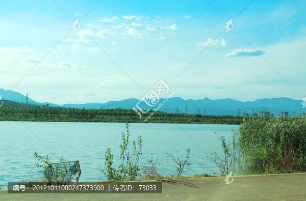 園博會,,永定河的蓮石湖,,,遠(yuǎn)山