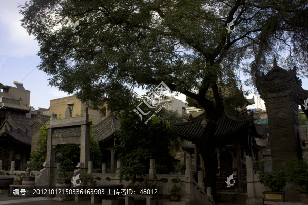 西安大學習巷清真寺園內(nèi)全景