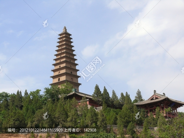 山西永濟(jì)普救寺鶯鶯塔