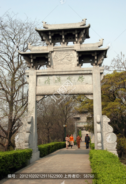 黃鶴樓公園,竹露滴清牌坊
