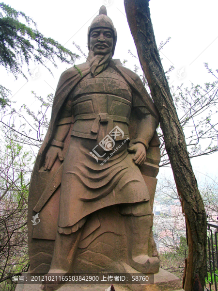 武漢市龜山,夏候淵像