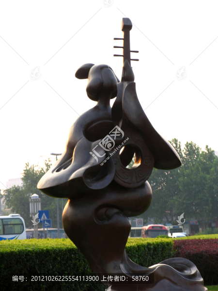 西安市,唐仕女群雕