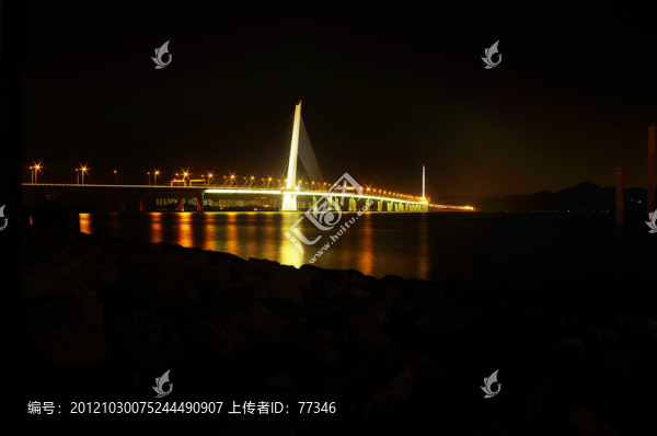 深圳灣大橋夜景