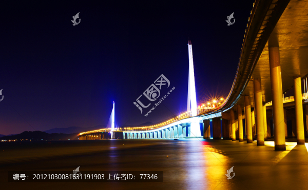 深圳灣大橋夜景
