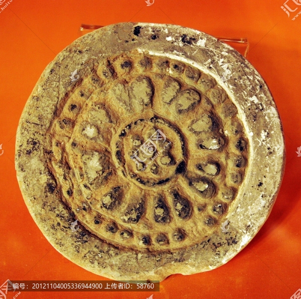 西安市臨潼華清池,蓮花瓦當(dāng)
