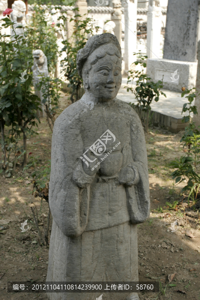 西安市薦福寺,石雕藝術(shù)拴馬樁