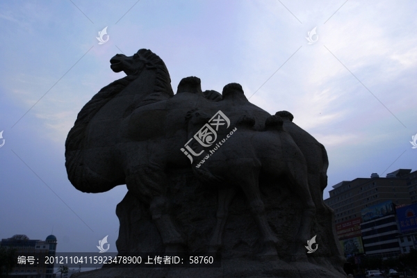 陜西省榆林,駱駝雕塑