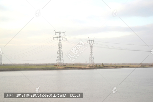 黃河上的高壓輸電